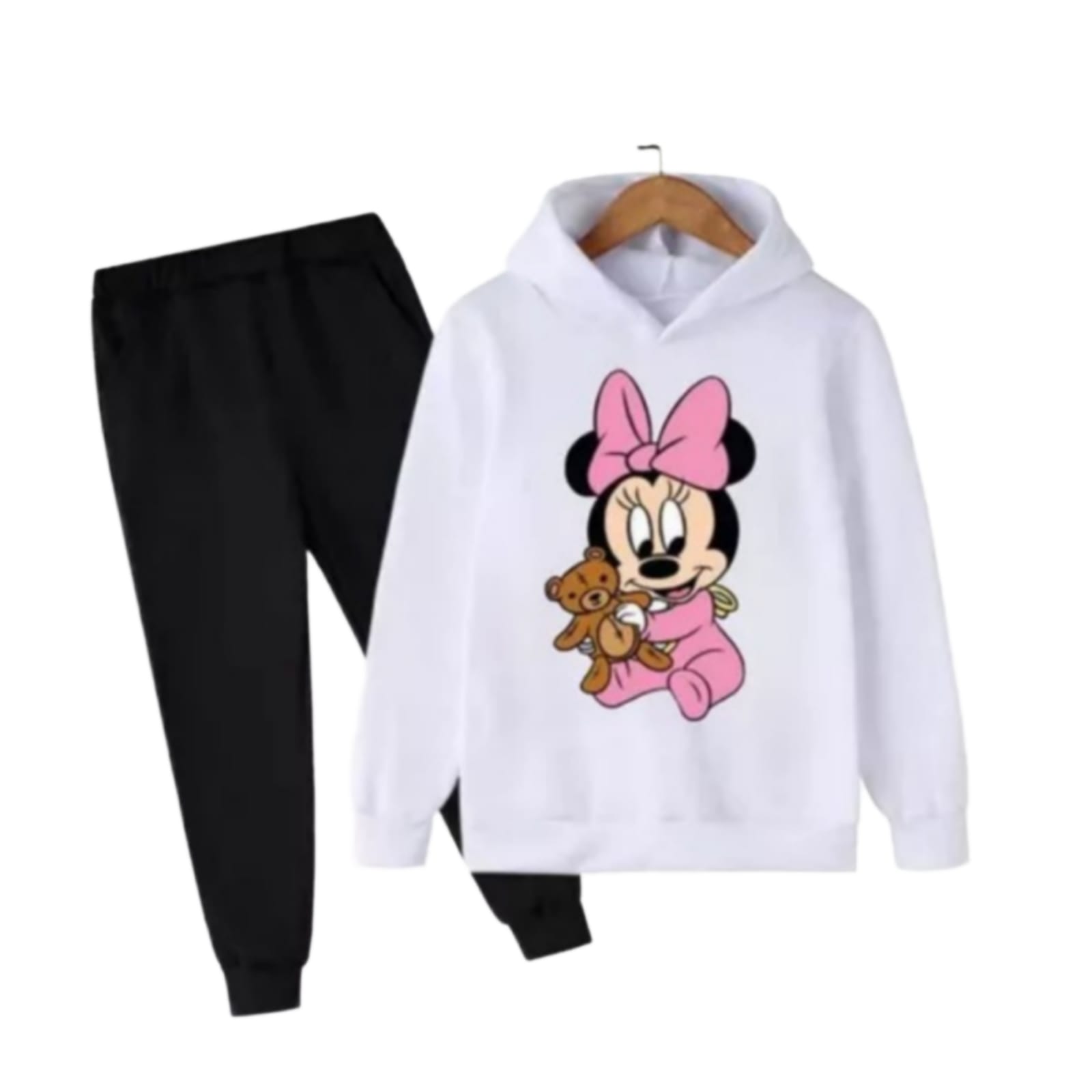 Sudadera y Pans para Niña King Minnie Mouse