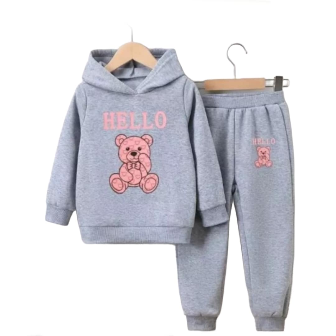 Conjunto para Niña Sudadera y Pants King Gris $650