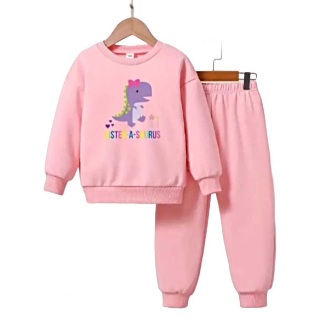 Conjunto con Pants King Rosa 2 Piezas para Niña