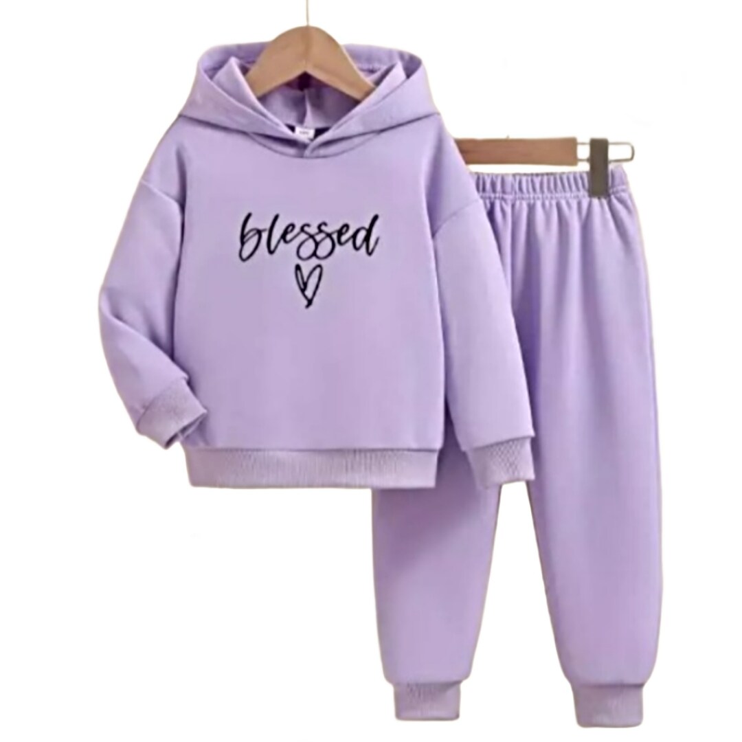 Conjunto de Sudadera y Pants King Púrpura para Niña $650