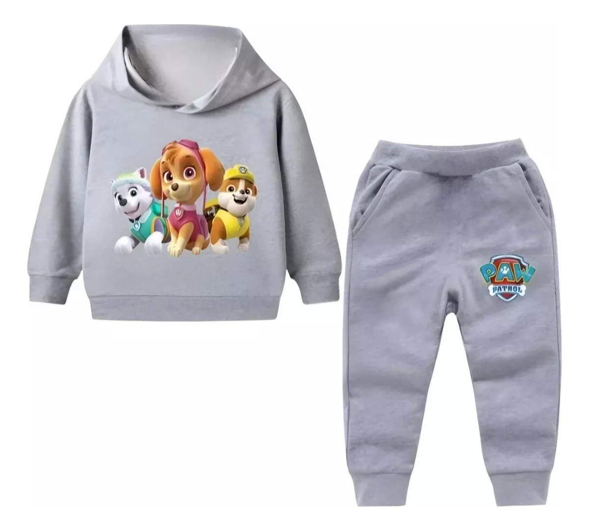 Foto 2 pulgar | Sudadera y Pants King Paw Patrol Gris para Niña