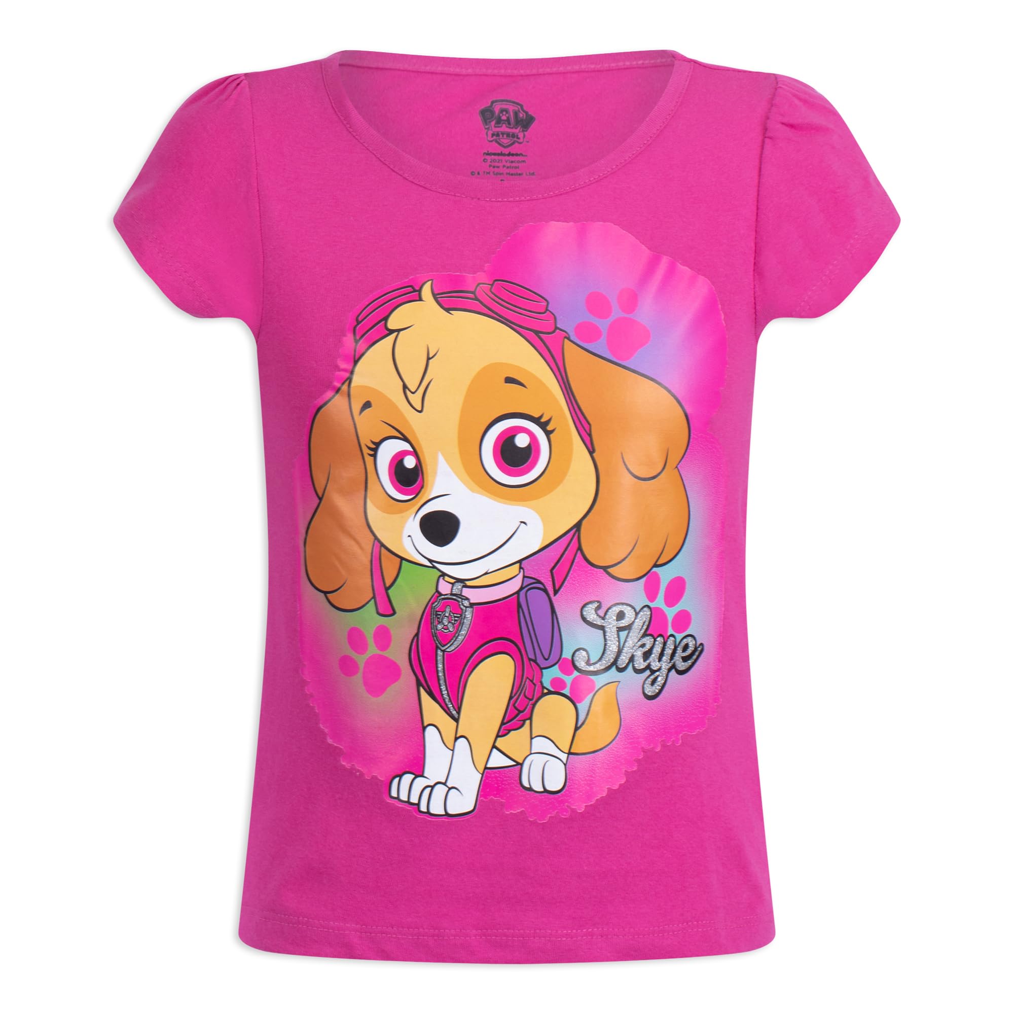 Foto 5 pulgar | Camisetas Paw Patrol Nickelodeon Skye Y Everest, Paquete De 3 Para Niñas - Venta Internacional.