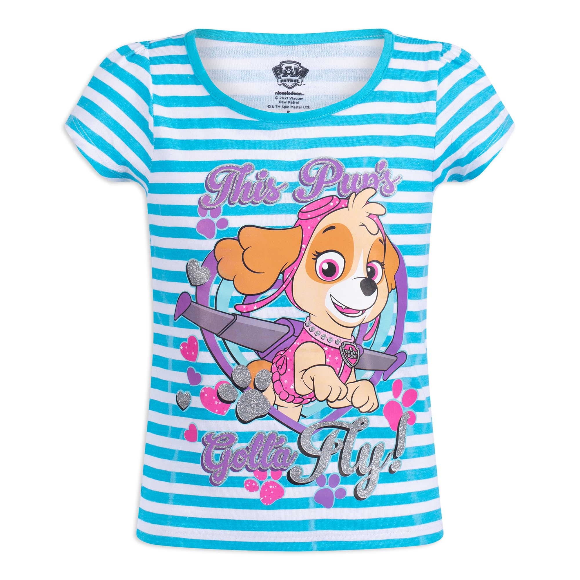 Foto 7 pulgar | Camisetas Paw Patrol Nickelodeon Skye Y Everest, Paquete De 3 Para Niñas - Venta Internacional.