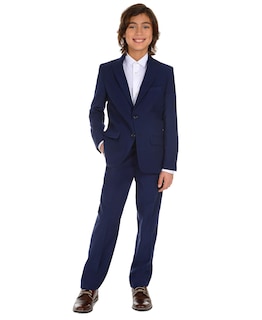 Foto 2 | Conjunto De Traje Formal Calvin Klein Para Niños Infinity Blue, Talla 8 - Venta Internacional.