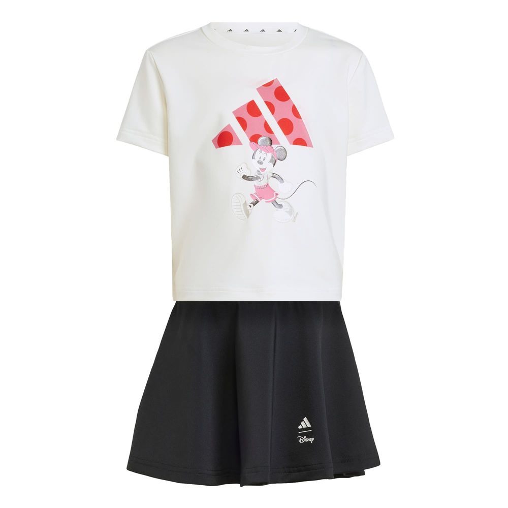 Foto 2 pulgar | Conjunto De Playera Minnie Mouse De Disney Kids Adidas Blanco Niños