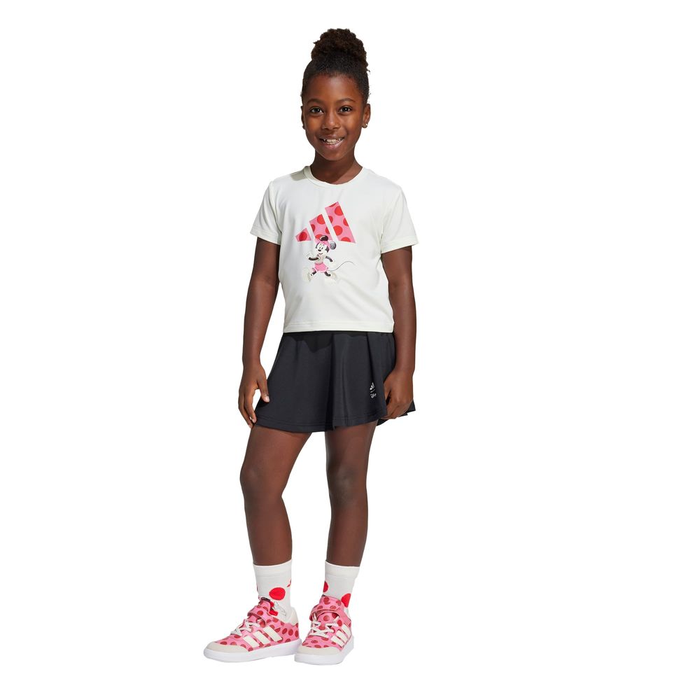 Foto 3 pulgar | Conjunto De Playera Minnie Mouse De Disney Kids Adidas Blanco Niños