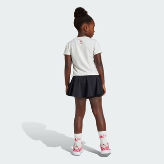 Foto 4 | Conjunto De Playera Minnie Mouse De Disney Kids Adidas Blanco Niños