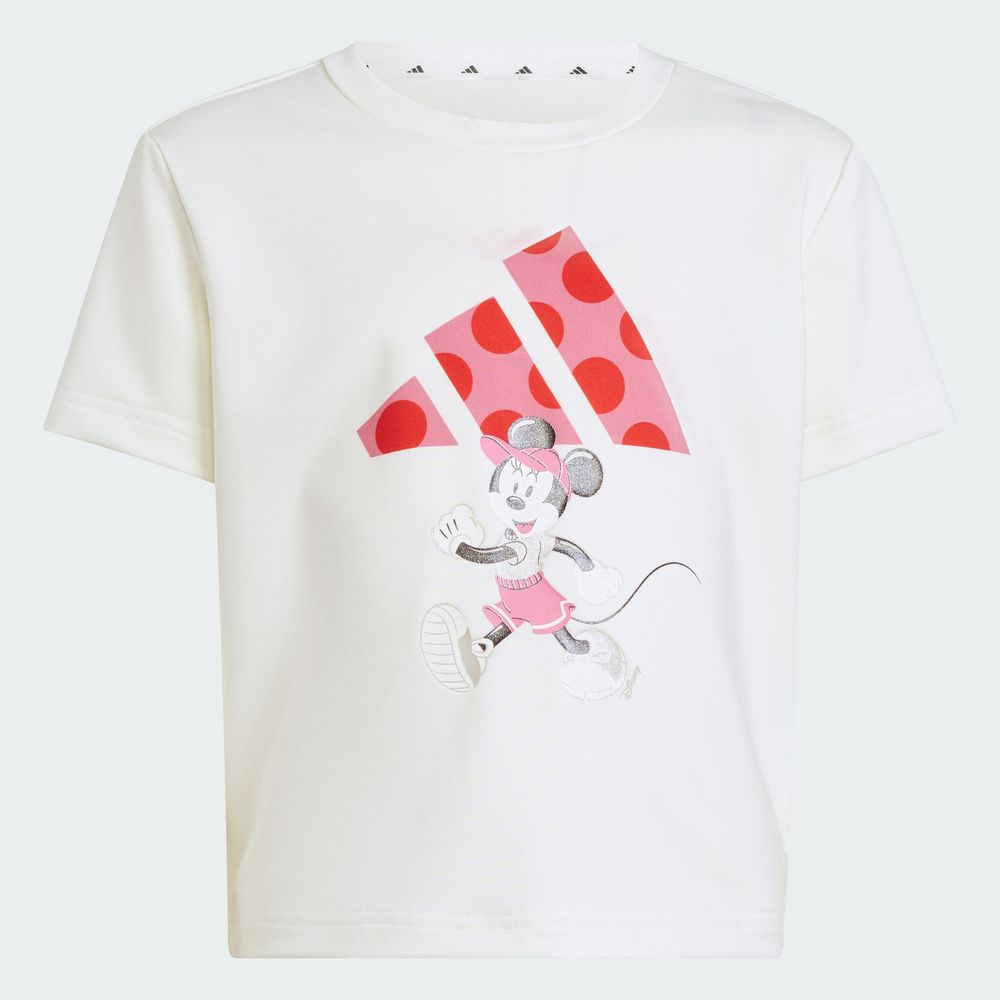 Foto 7 pulgar | Conjunto De Playera Minnie Mouse De Disney Kids Adidas Blanco Niños