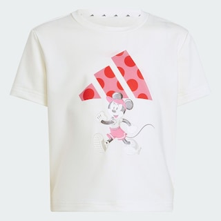 Foto 6 | Conjunto De Playera Minnie Mouse De Disney Kids Adidas Blanco Niños