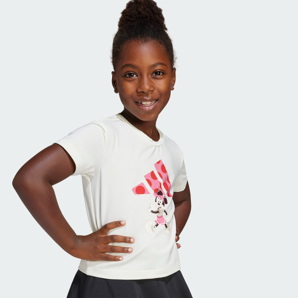 Foto 9 pulgar | Conjunto De Playera Minnie Mouse De Disney Kids Adidas Blanco Niños