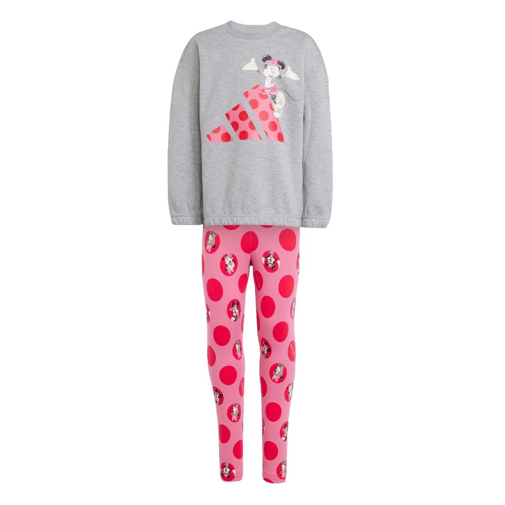 Conjunto Adidas Disney Minnie Mouse Gris para Niña
