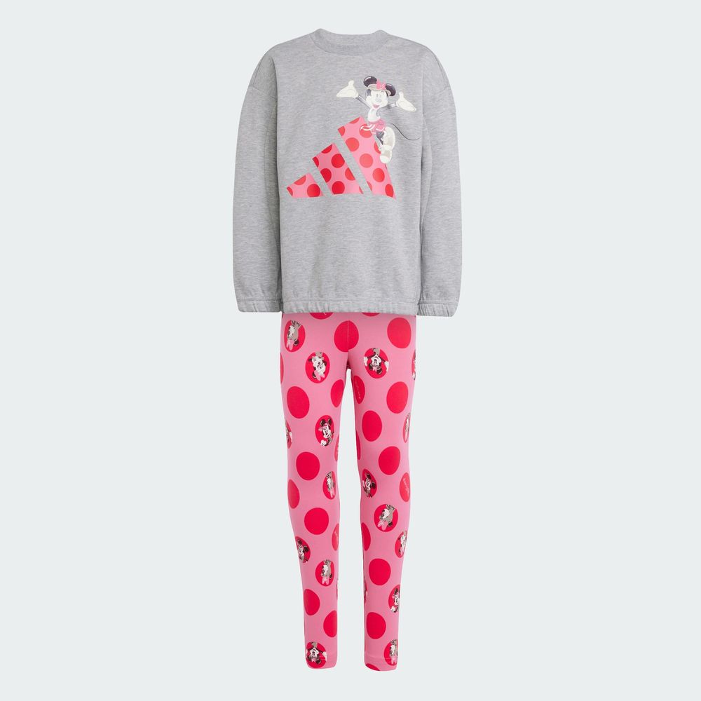 Foto 4 pulgar | Conjunto Adidas Disney Minnie Mouse Gris para Niña