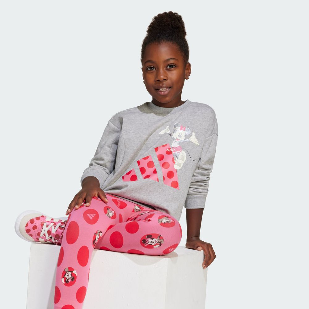 Foto 9 pulgar | Conjunto Adidas Disney Minnie Mouse Gris para Niña