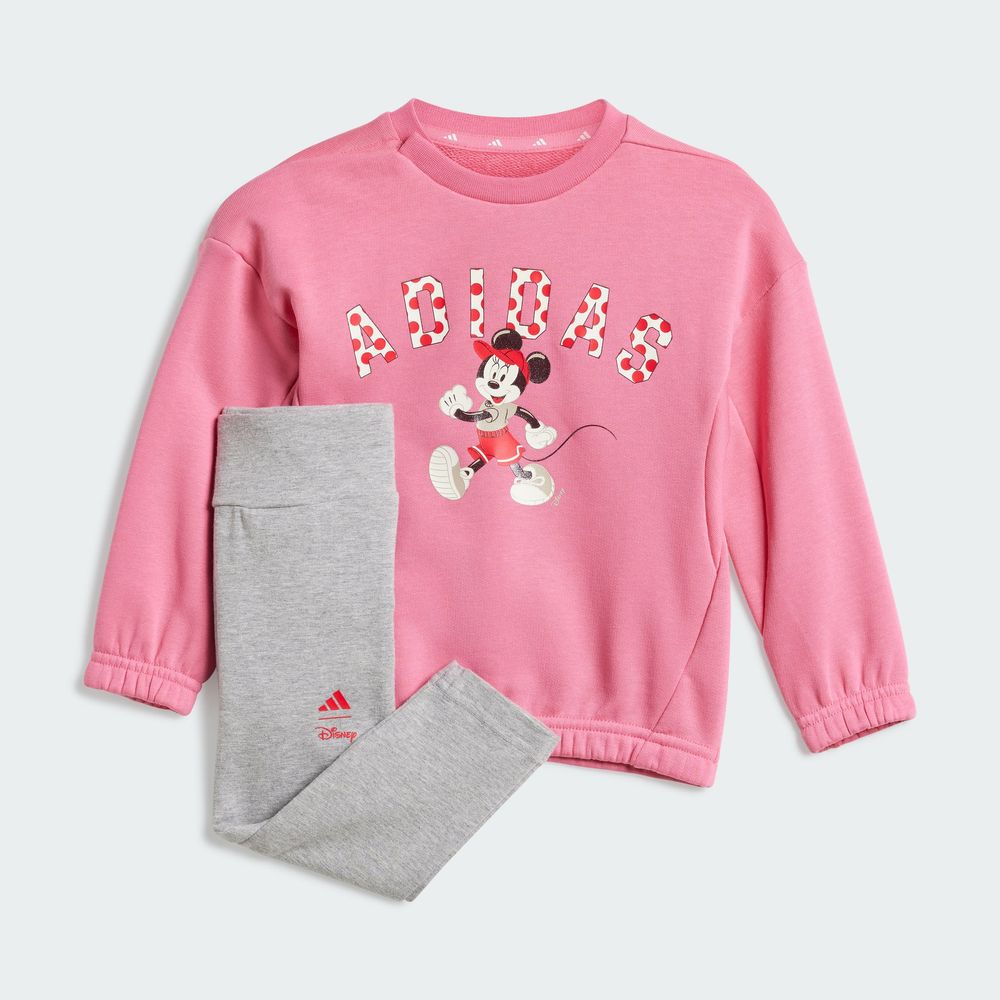 Foto 4 pulgar | Conjunto Adidas X Disney Minnie Mouse (bebé) Adidas Rosa Niños