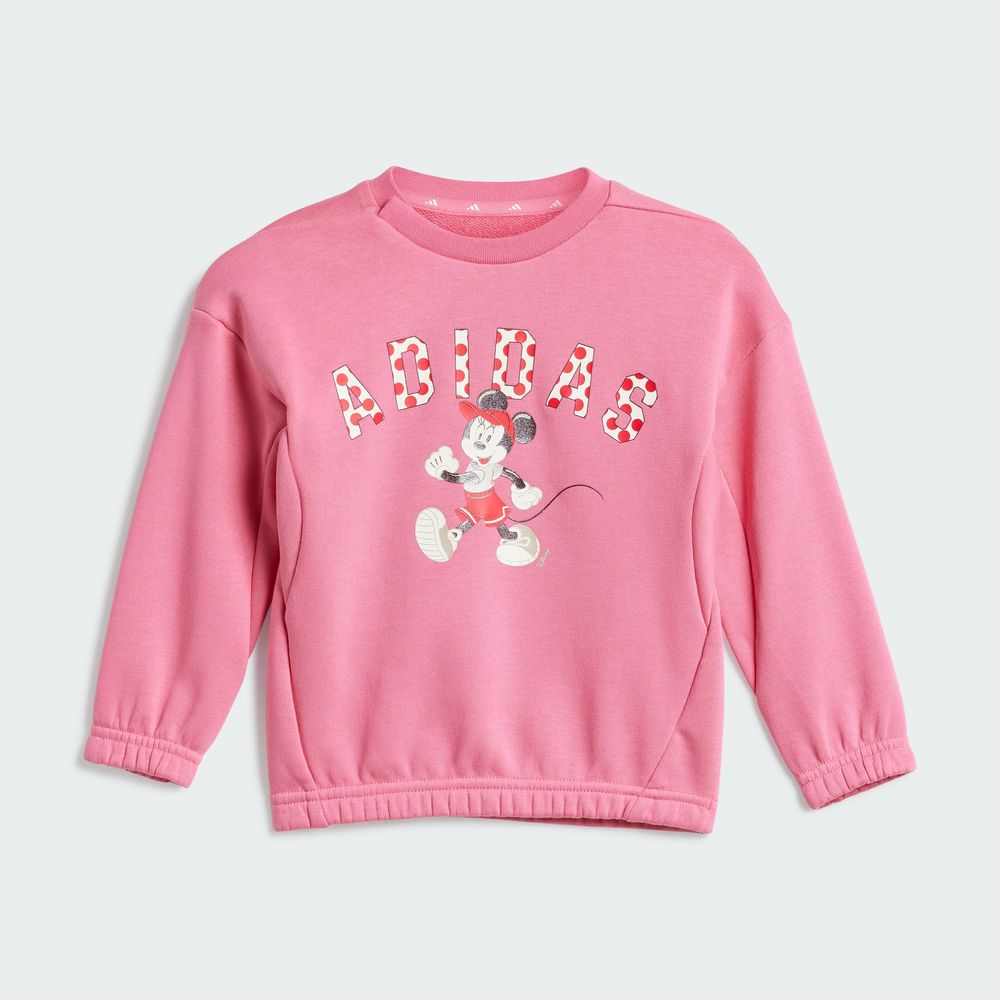 Foto 4 | Conjunto Adidas X Disney Minnie Mouse (bebé) Adidas Rosa Niños