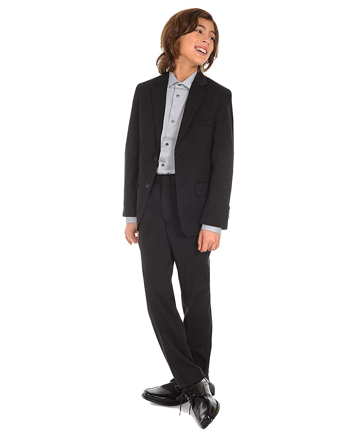 Foto 2 | Conjunto De Traje Formal Calvin Klein Para Niños, Color Negro, Talla 10 - Venta Internacional.