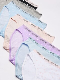 Foto 2 | Bragas de Bikini Calvin Klein de Algodón para Niñas 7 Piezas- Venta Internacional