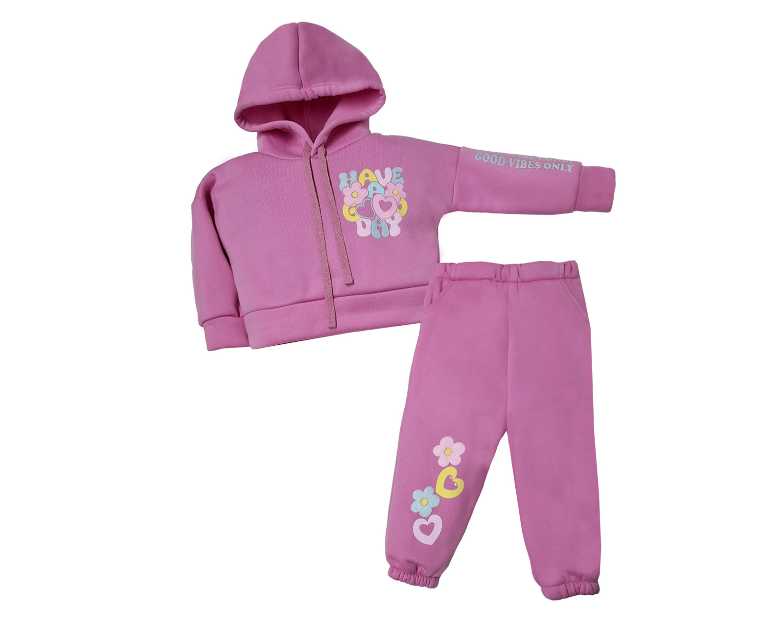 Conjunto Para  Beba Ocean Poin Rosa 2 Piezas