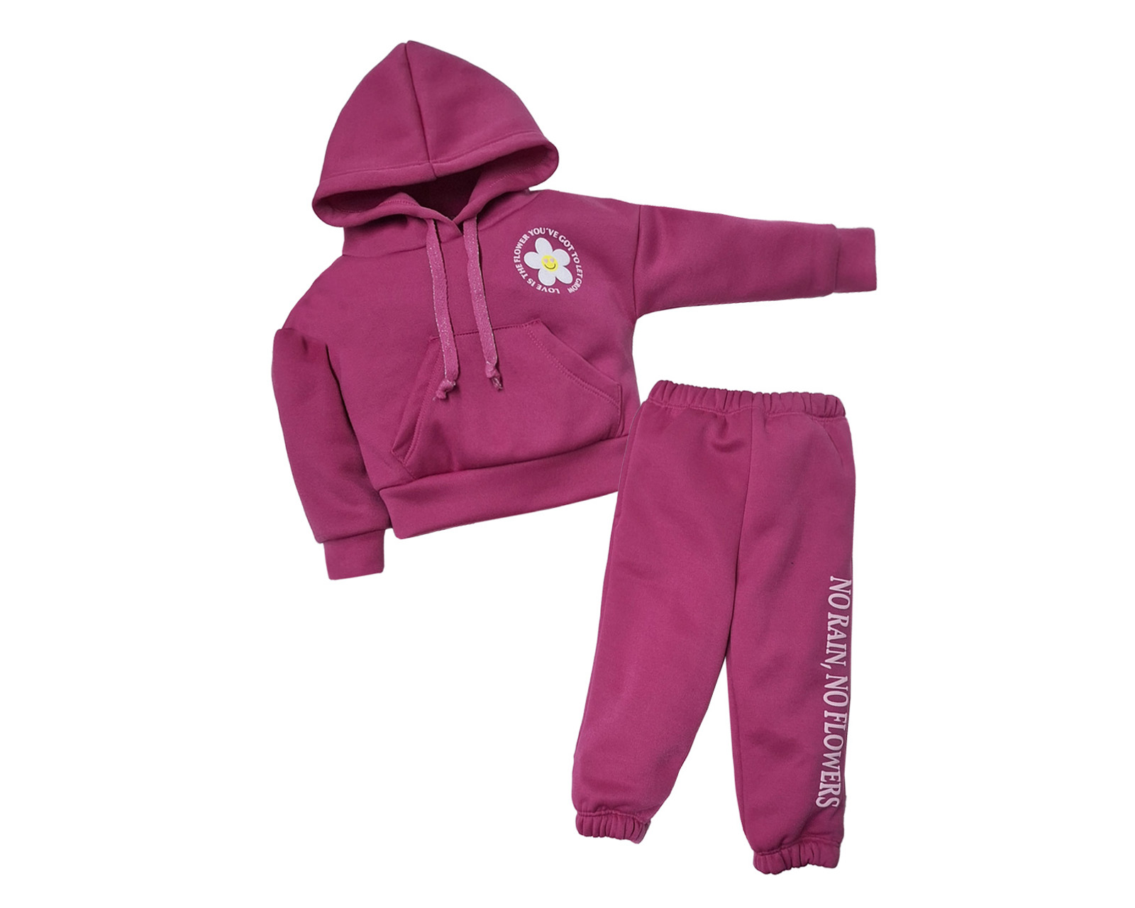 Foto 2 pulgar | Conjunto Para Beba Ocean Point Fucsia Sudadera Con Gorro