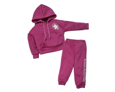 Foto 1 | Conjunto Para Beba Ocean Point Fucsia Sudadera Con Gorro