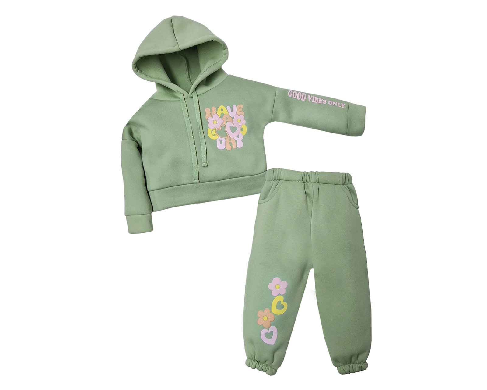 Conjunto Para Beba Ocean Point Verde 2 Piezas