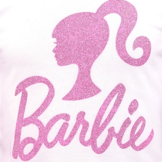 Foto 3 | Conjunto De Blusa Y Falda Brillante Con Logo De Barbie Para Niña