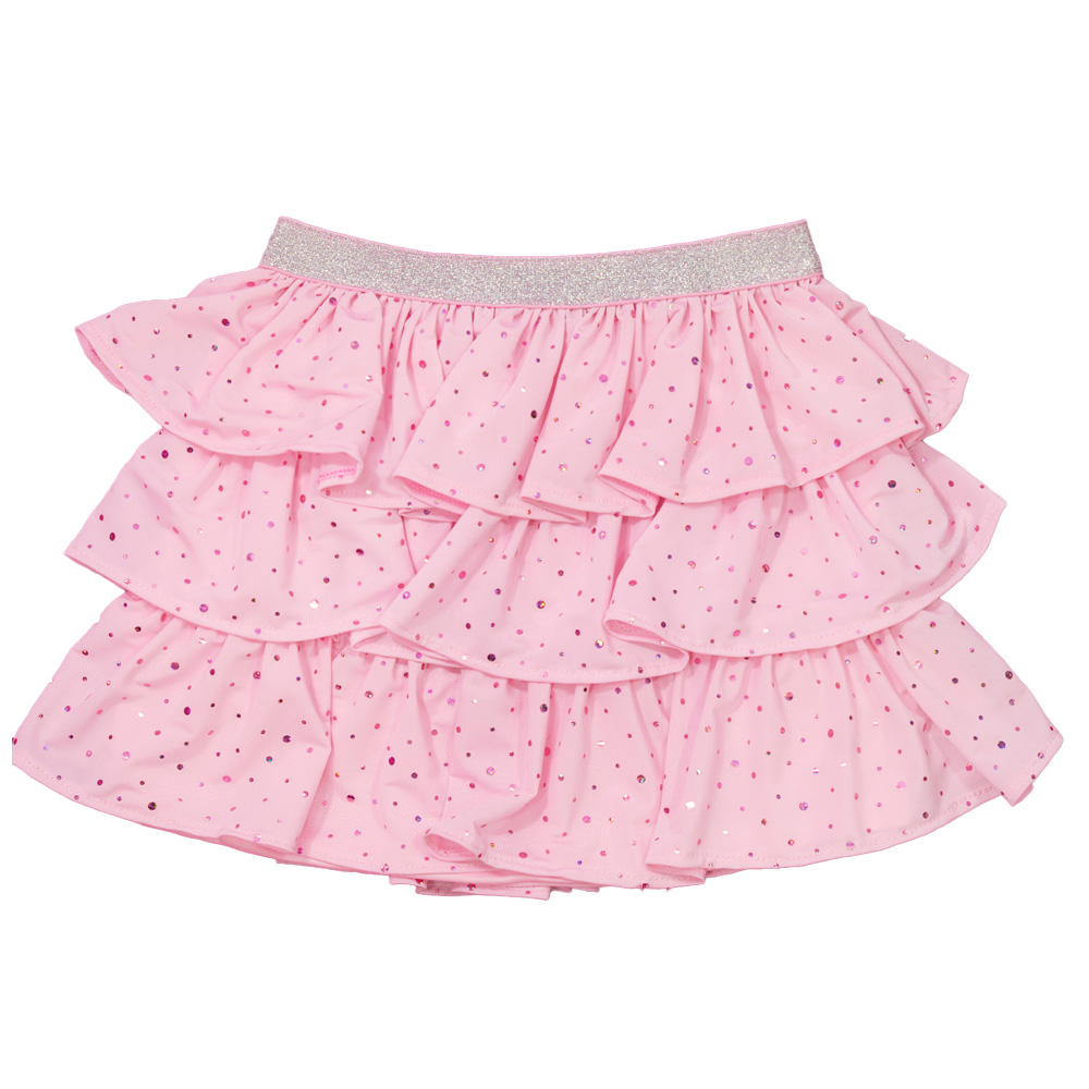 Foto 3 pulgar | Conjunto De Blusa Y Falda Brillante Con Logo De Barbie Para Niña