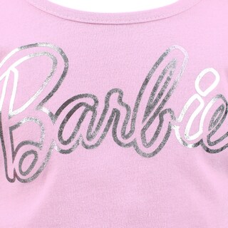 Foto 4 | Conjunto De Blusa Estampada Y Falda En Color Azul Con Aplicaciones De Barbie Para Niña