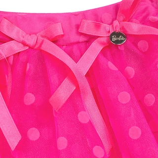 Foto 3 | Conjunto De Blusita En Color Blanco Con Apliques De Lentejuela Y Falda En Color Fiusha De Olanes Brillantes