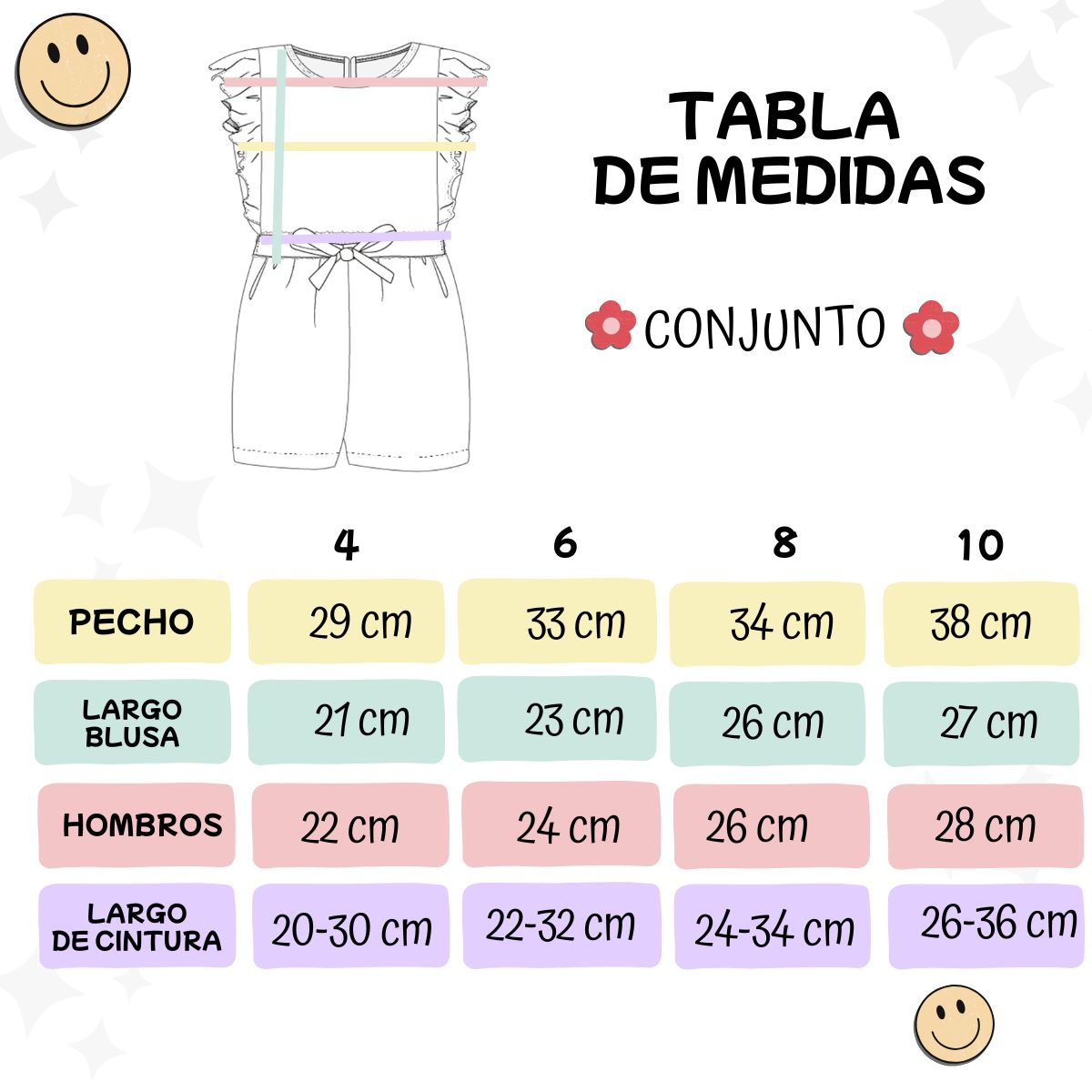 Foto 4 pulgar | Pack De 3 Conjuntos Ropa Para Niña Verano Ocean Point  Outfit Infantil Fresco Y Colorido