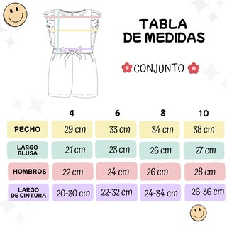 Foto 3 | Pack De 3 Conjuntos Ropa Para Niña Verano Ocean Point Outfit Infantil Fresco Y Colorido