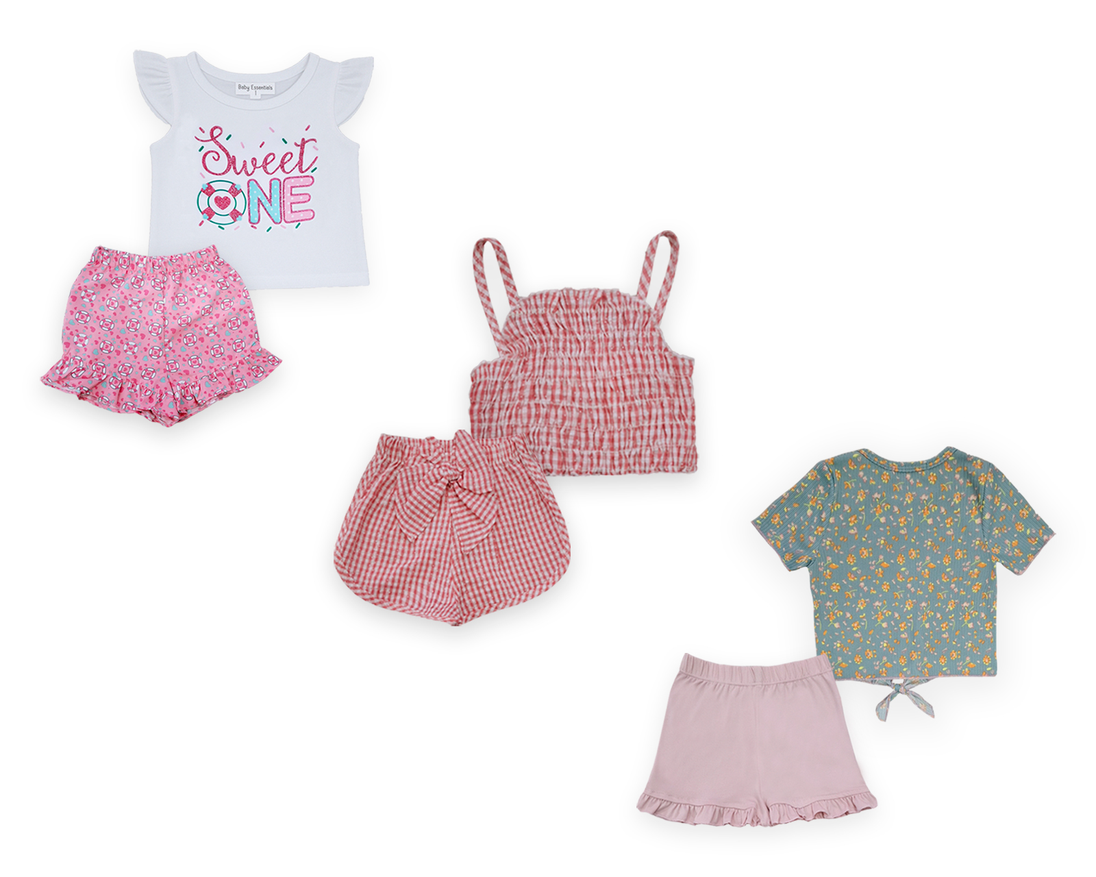 Foto 1 | Pack De 3 Conjuntos Para Beba Ocean Point  Dulzura Y Comodidad