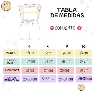 Foto 3 | Pack De 3 Conjuntos Ropa Para Niña Verano Ocean Point Outfit Infantil Fresco Y Colorido