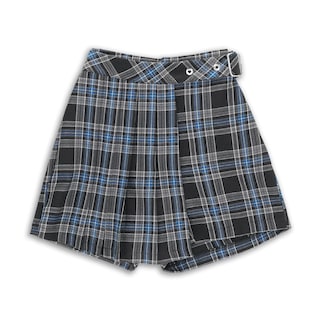 Foto 3 | Conjunto Coqueta Para Niña En Poliéster Negro Con Falda De Cuadros