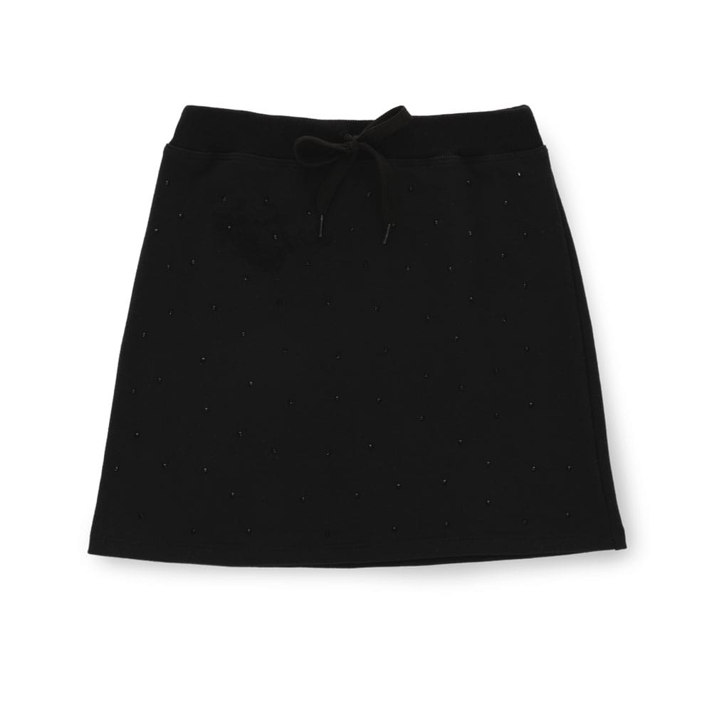 Foto 4 pulgar | Conjunto Coqueta Para Niña De Algodón En Negro Con Estampado De Flor.