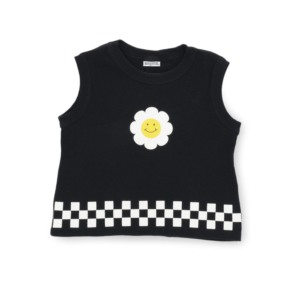 Foto 5 pulgar | Conjunto Coqueta Para Niña De Algodón En Negro Con Estampado De Flor.