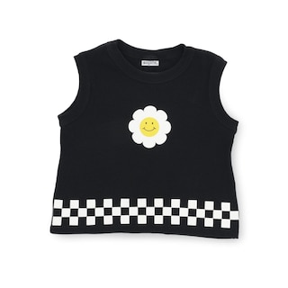 Foto 4 | Conjunto Coqueta Para Niña De Algodón En Negro Con Estampado De Flor.