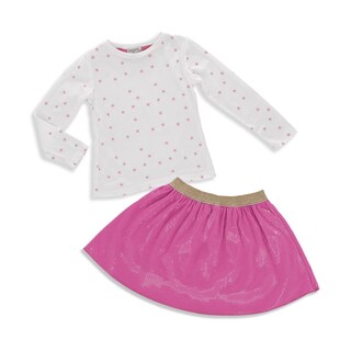 Foto 1 | Conjunto Coqueta Para Niña Poliéster Rosa Con Lentejuelas