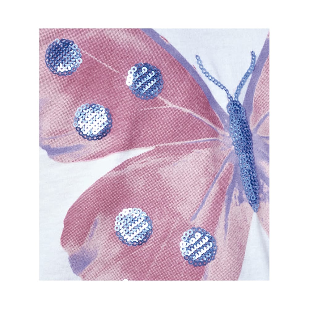 Foto 5 pulgar | Conjunto Coqueta Para Niña De Algodón En Blanco Con Estampado De Mariposa