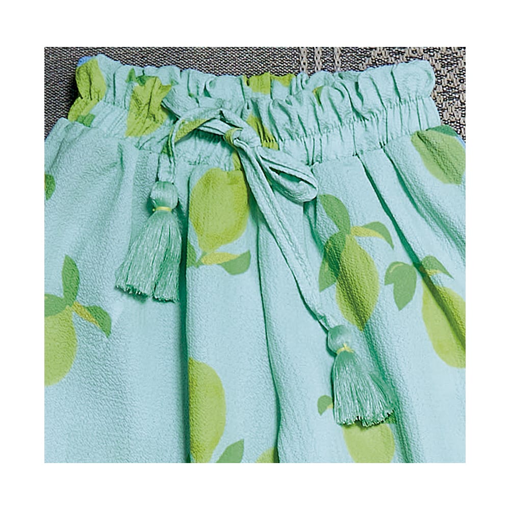 Foto 4 pulgar | Conjunto Coqueta Para Niña De Poliéster En Verde Con Estampado De Limones