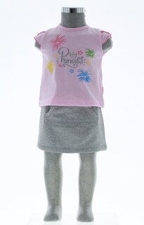 Foto 1 | Conjunto Para Niña Chicos Olé 3401 Rosa Con Gris