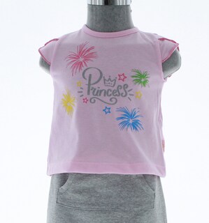 Foto 3 | Conjunto Para Niña Chicos Olé 3401 Rosa Con Gris
