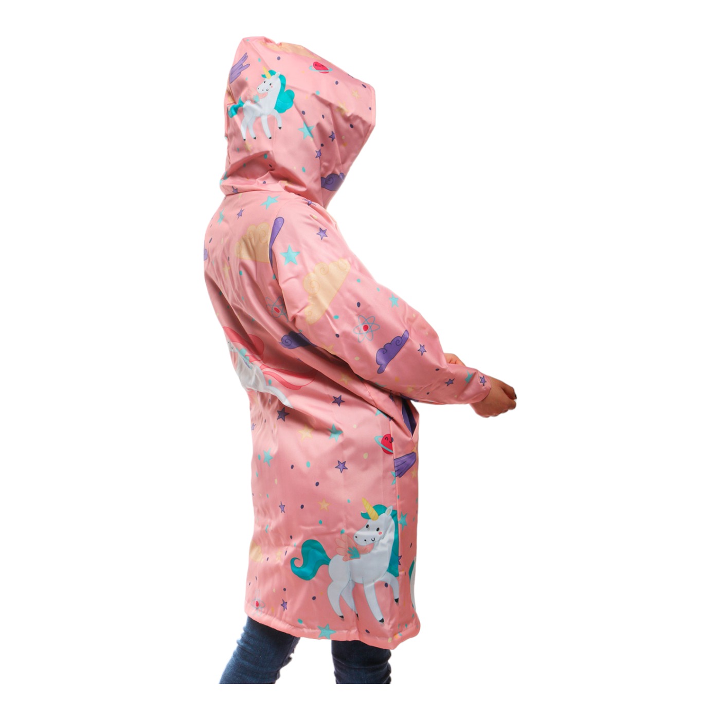 Foto 4 pulgar | Impermeable Swf Rosa Infantil