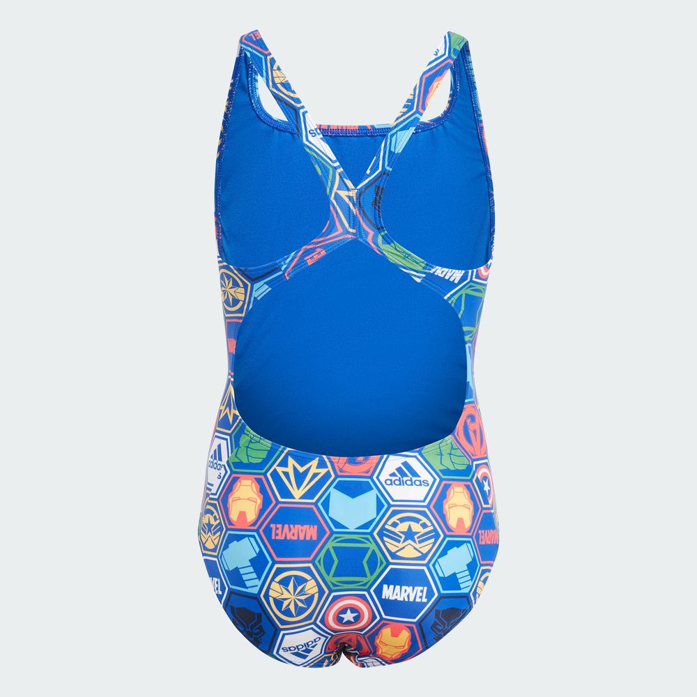 Foto 5 pulgar | Traje de Baño Adidas X Marvel Avengers Azul para Niña