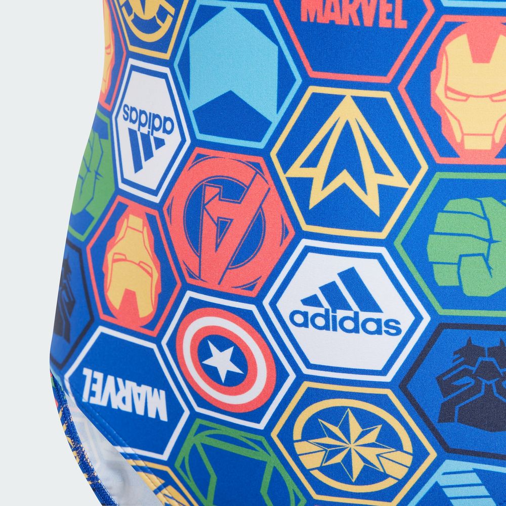 Foto 7 pulgar | Traje de Baño Adidas X Marvel Avengers Azul para Niña