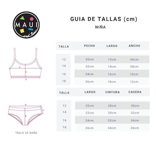 Foto 6 | Traje De Baño Bikini Para Niña Marca Maui And Sons