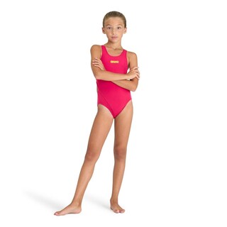 Foto 5 | Traje De Baño Arena Team Solid Para Niña Rojo