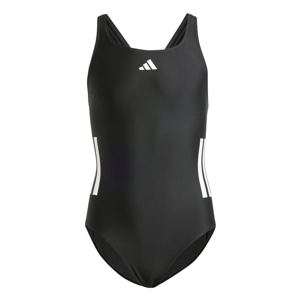 Traje De Natación C-back 3 Franjas Kids Adidas Negro Niños