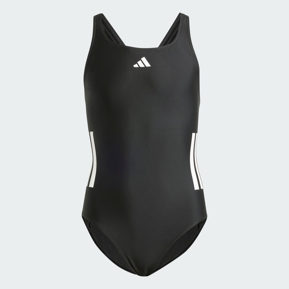 Foto 3 | Traje De Natación C-back 3 Franjas Kids Adidas Negro Niños