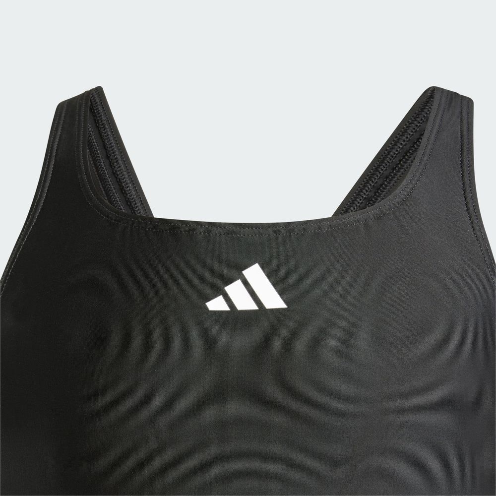 Foto 6 | Traje De Natación C-back 3 Franjas Kids Adidas Negro Niños